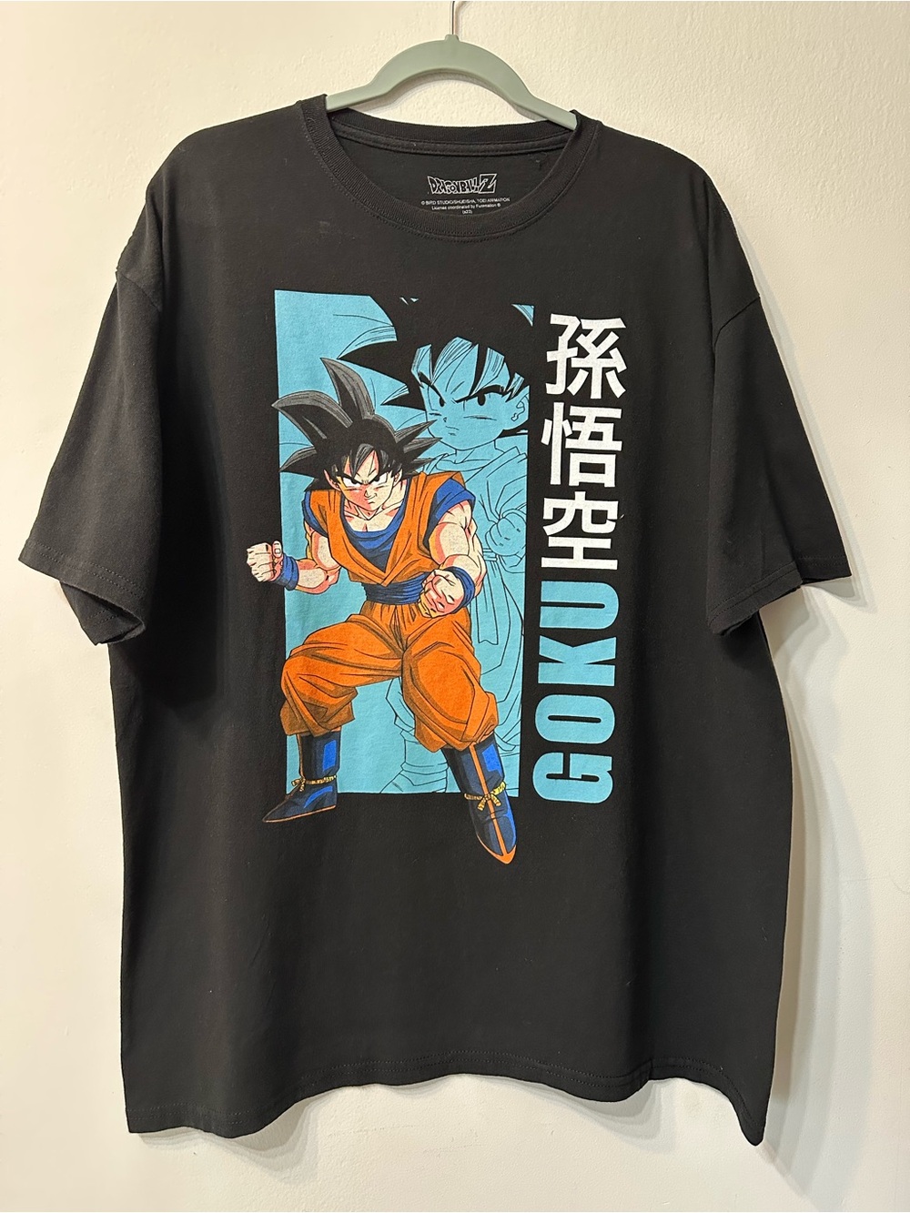 Dragon Ball Z Men's Black Goku Graphic Crew Neck Short Sleeve Cotton T-Shirt XL